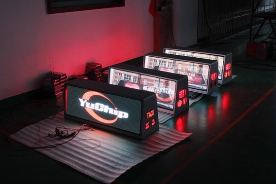 Customized Duel Side P5 Led Taxi Top Advertising Led Taxi Display For Car