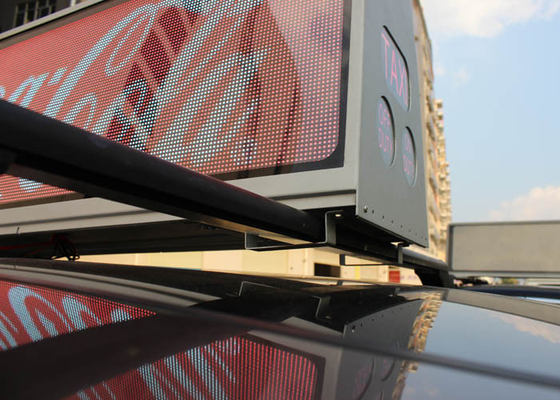 Customized Duel Side P5 Led Taxi Top Advertising Led Taxi Display For Car