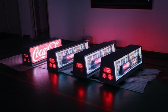 Customized Duel Side P5 Led Taxi Top Advertising Led Taxi Display For Car