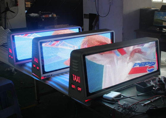 SMD P5 Outdoor Full Color Taxi Top Advertising LED Display Screen With 3G Control System