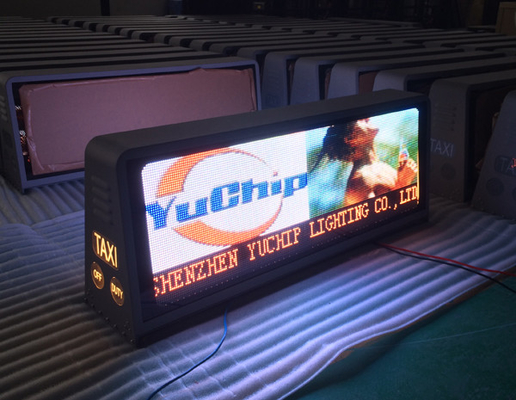 P6 SMD Full Color 3G WIFI Taxi Top Led Display Two years warranty